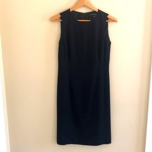 Linda Allard Ellen Tracy Classic Black Sheath Dress Like New
